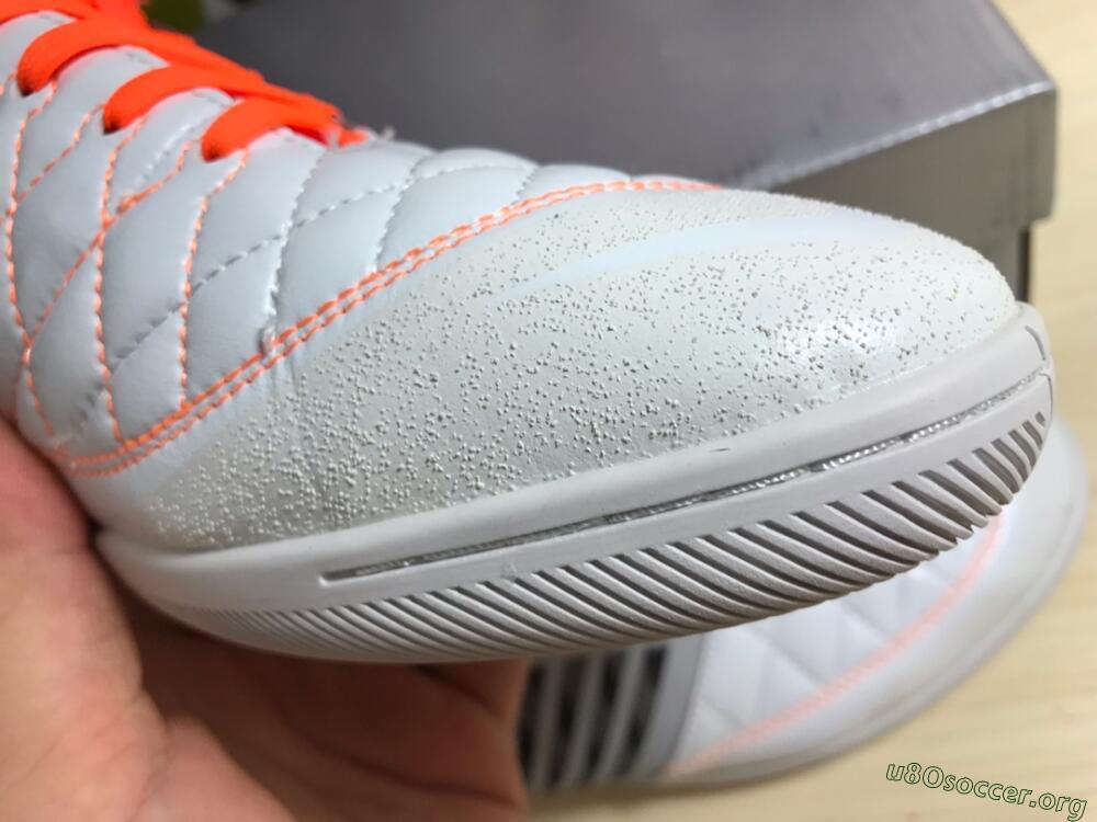 Nike Lunar Gato 2 IC Football Shoes - White/Grey/Orange