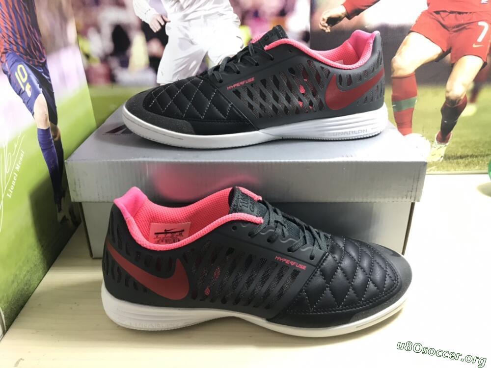 Nike Lunar Gato 2 IC Football Shoes - Black/Red/White