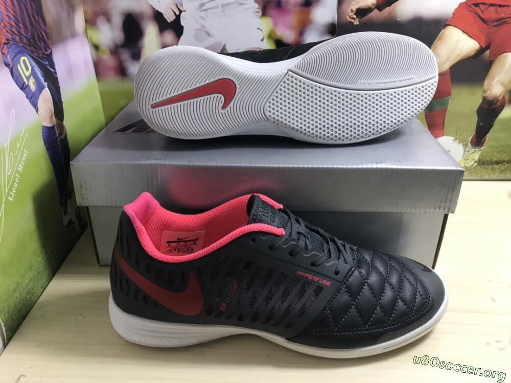 Nike Lunar Gato 2 IC Football Shoes - Black/Red/White