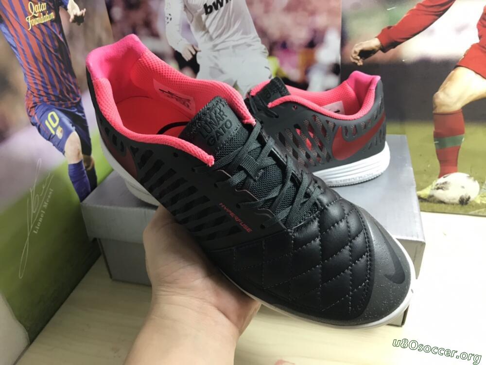 Nike Lunar Gato 2 IC Football Shoes - Black/Red/White