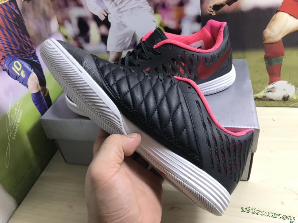 Nike Lunar Gato 2 IC Football Shoes - Black/Red/White