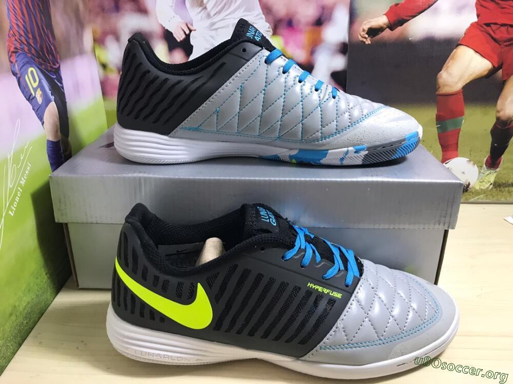 Nike Lunar Gato 2 IC Football Shoes - Black/Blue/Yellow