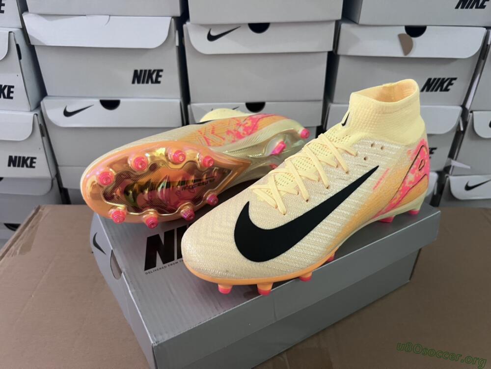 Nike Air Zoom Mercurial Superfly 10 Elite AG Football Boots - Yellow/Pink/Black
