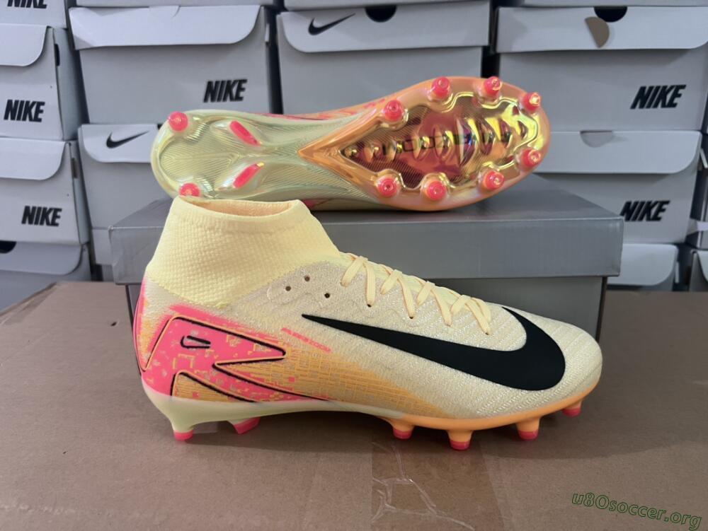 Nike Air Zoom Mercurial Superfly 10 Elite AG Football Boots - Yellow/Pink/Black