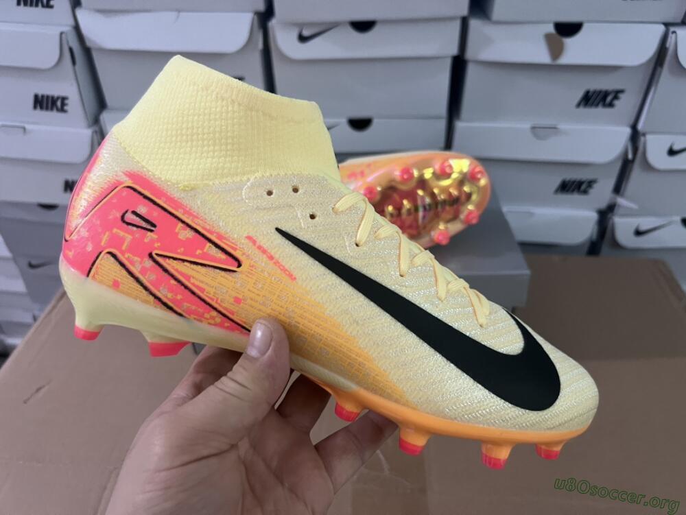Nike Air Zoom Mercurial Superfly 10 Elite AG Football Boots - Yellow/Pink/Black