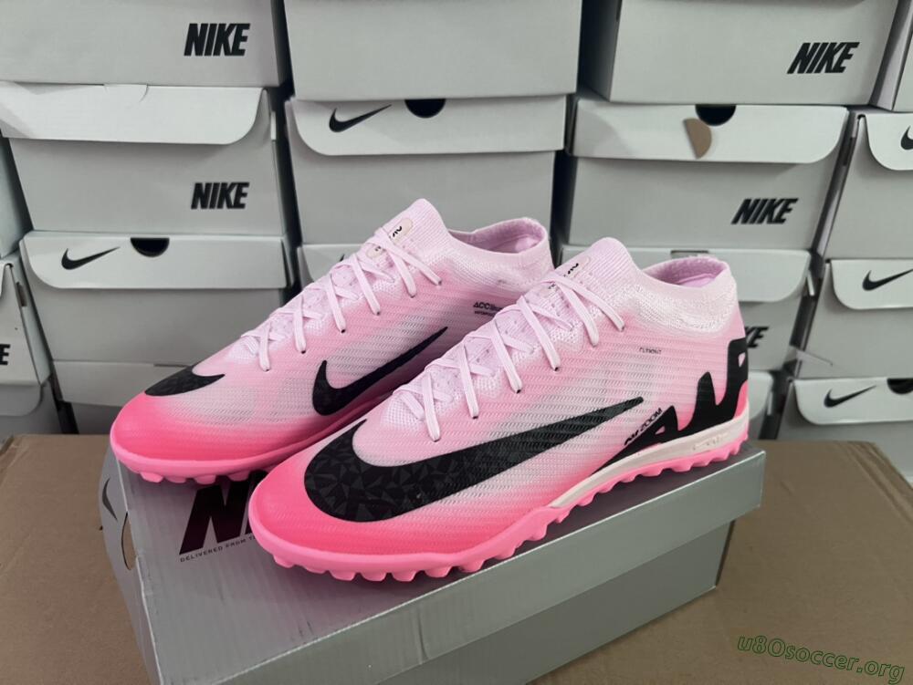 Nike Air Zoom Mercurial Vapor 15 Elite TF Football Shoes - Pink/Black