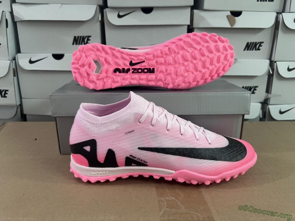 Nike Air Zoom Mercurial Vapor 15 Elite TF Football Shoes - Pink/Black