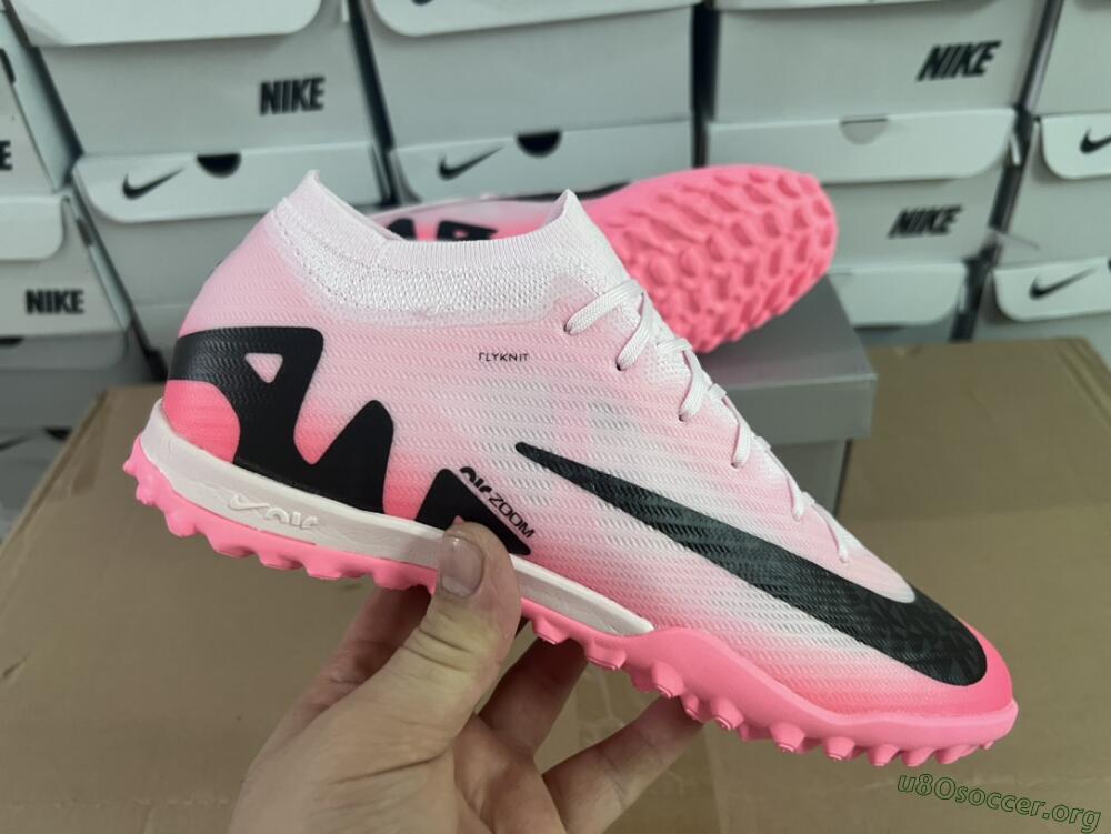 Nike Air Zoom Mercurial Vapor 15 Elite TF Football Shoes - Pink/Black