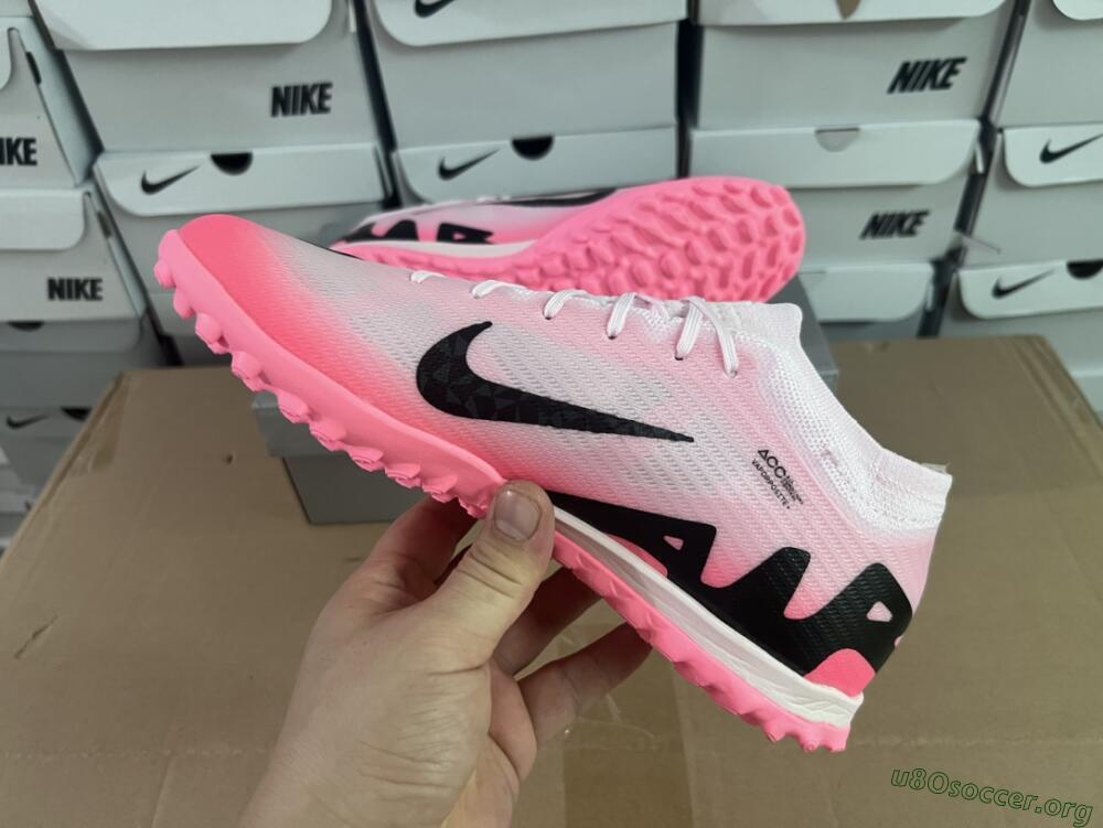 Nike Air Zoom Mercurial Vapor 15 Elite TF Football Shoes - Pink/Black
