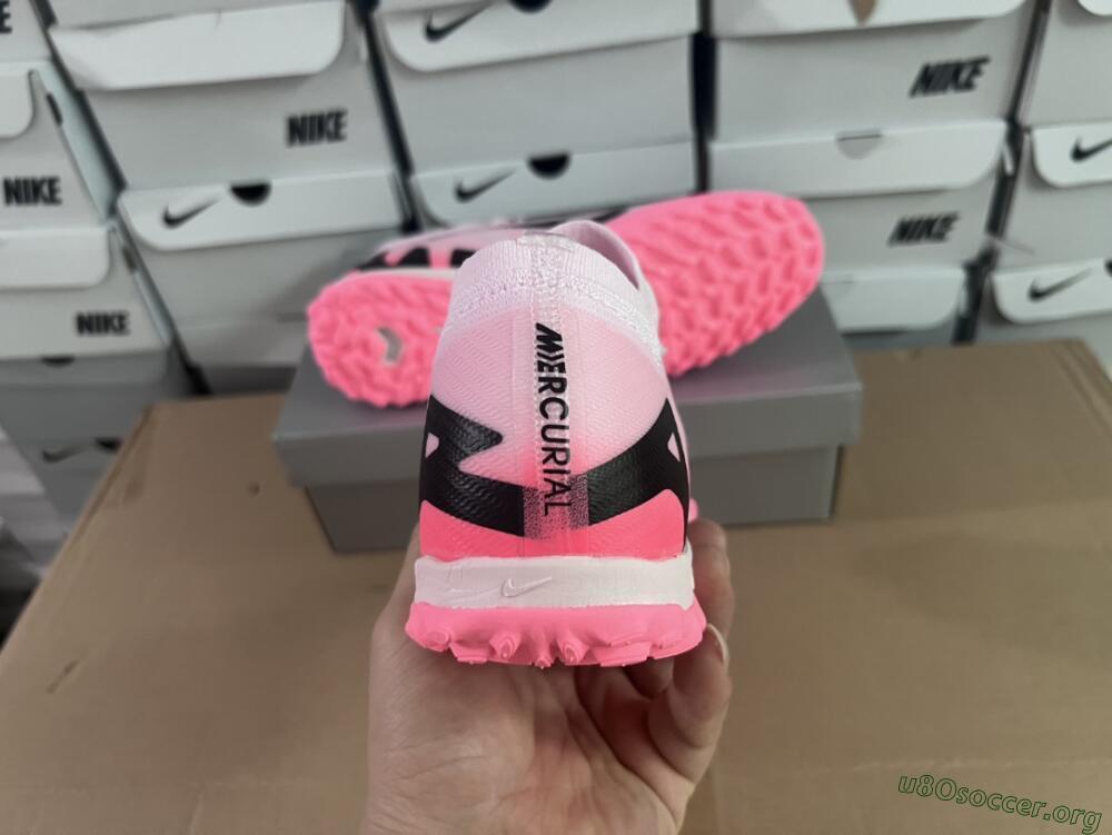 Nike Air Zoom Mercurial Vapor 15 Elite TF Football Shoes - Pink/Black