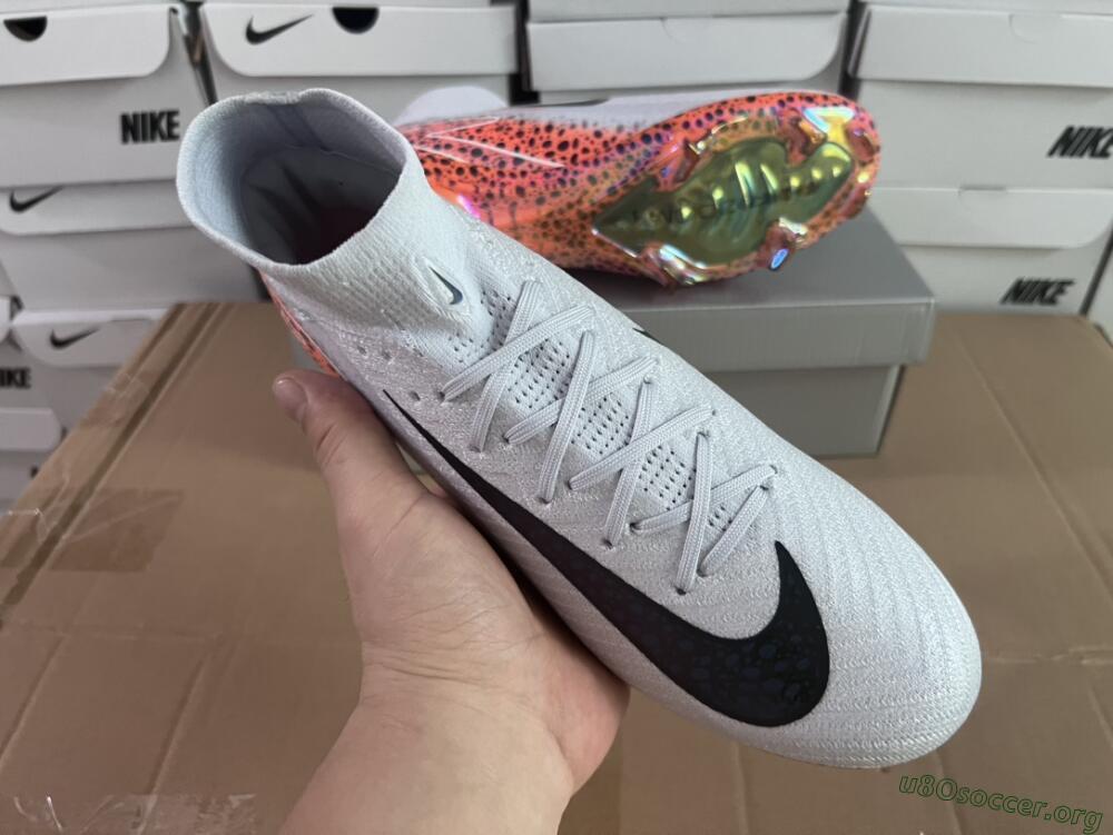 Nike Air Zoom Mercurial Superfly 10 Elite FG Football Boots - Grey/Leopard/Gold