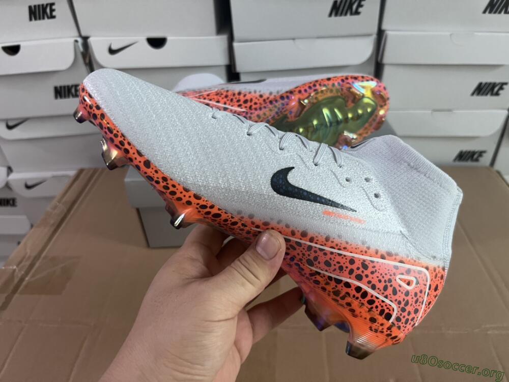 Nike Air Zoom Mercurial Superfly 10 Elite FG Football Boots - Grey/Leopard/Gold