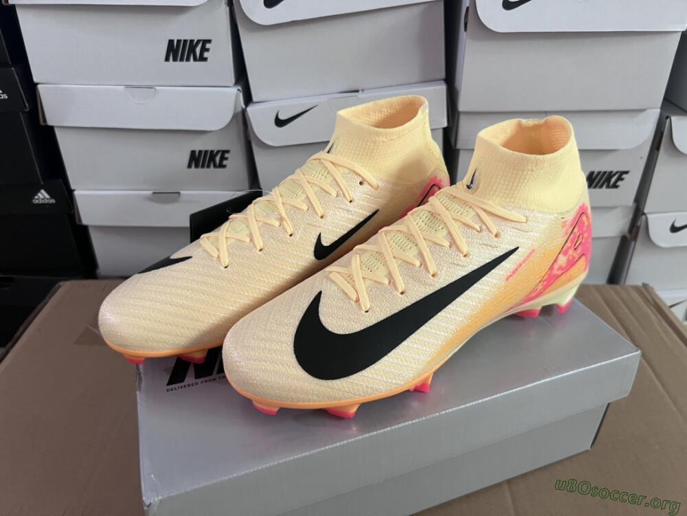 Nike Air Zoom Mercurial Superfly 10 Elite FG Football Boots - Yellow/Black/Pink/Gold
