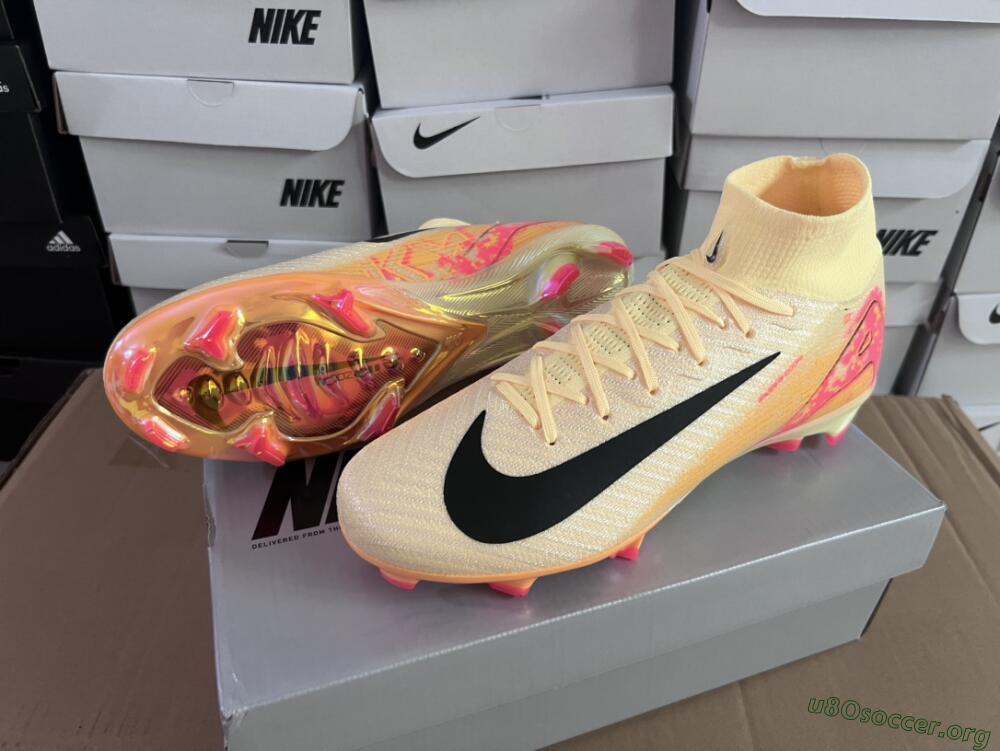 Nike Air Zoom Mercurial Superfly 10 Elite FG Football Boots - Yellow/Black/Pink/Gold