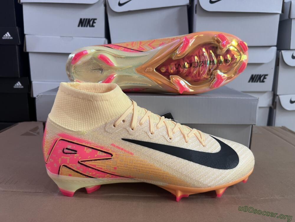 Nike Air Zoom Mercurial Superfly 10 Elite FG Football Boots - Yellow/Black/Pink/Gold