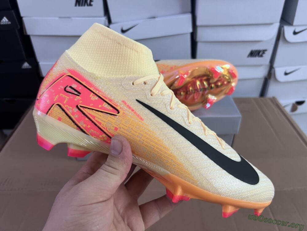 Nike Air Zoom Mercurial Superfly 10 Elite FG Football Boots - Yellow/Black/Pink/Gold