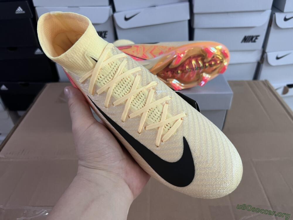 Nike Air Zoom Mercurial Superfly 10 Elite FG Football Boots - Yellow/Black/Pink/Gold