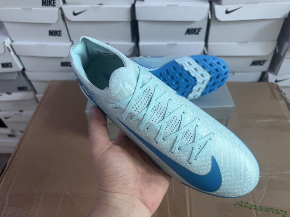 Nike Air Zoom Mercurial Vapor 16 Elite TF Football Shoes - Jade/Beige/Blue