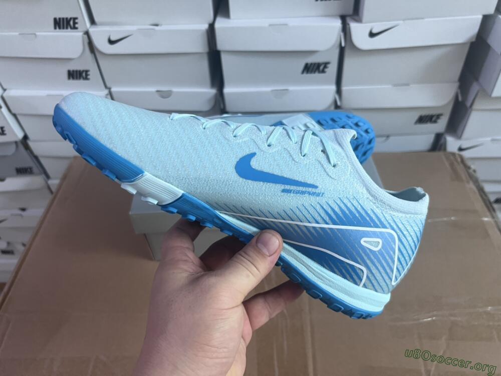 Nike Air Zoom Mercurial Vapor 16 Elite TF Football Shoes - Jade/Beige/Blue
