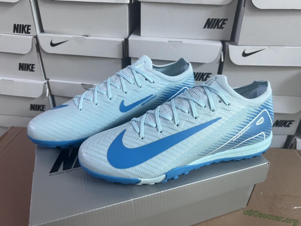 Nike Air Zoom Mercurial Vapor 16 Elite TF Football Shoes - Jade/Beige/Blue