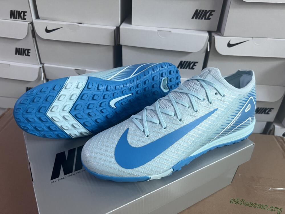Nike Air Zoom Mercurial Vapor 16 Elite TF Football Shoes - Jade/Beige/Blue