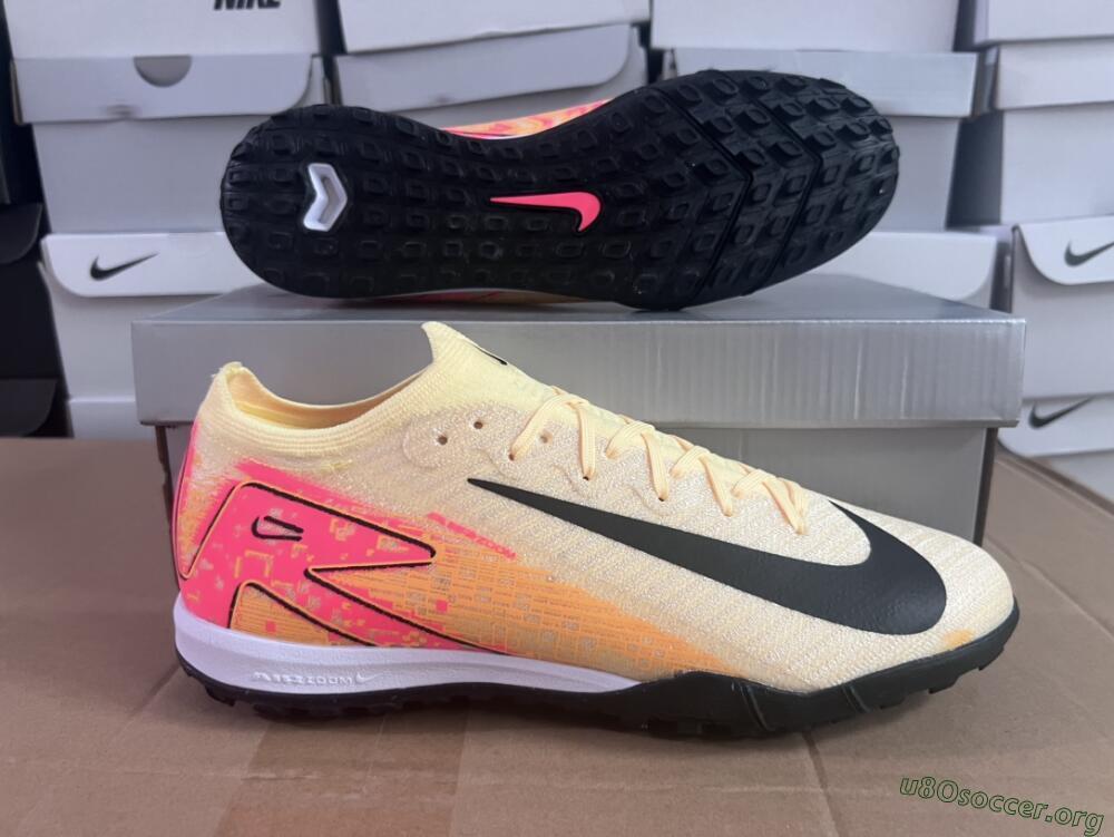 Nike Air Zoom Mercurial Vapor 16 Elite TF Football Shoes - Yellow/Black/Orange