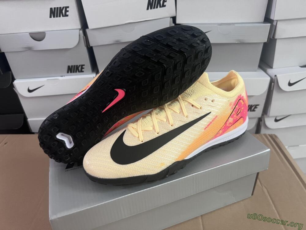 Nike Air Zoom Mercurial Vapor 16 Elite TF Football Shoes - Yellow/Black/Orange