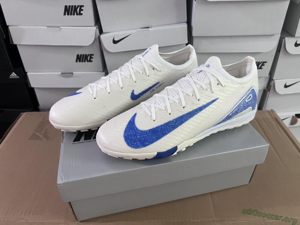 Nike Air Zoom Mercurial Vapor 16 Elite TF Football Shoes - Beige/Blue