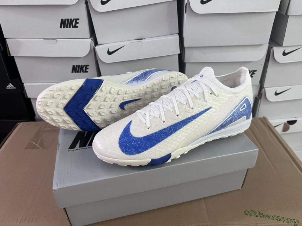 Nike Air Zoom Mercurial Vapor 16 Elite TF Football Shoes - Beige/Blue