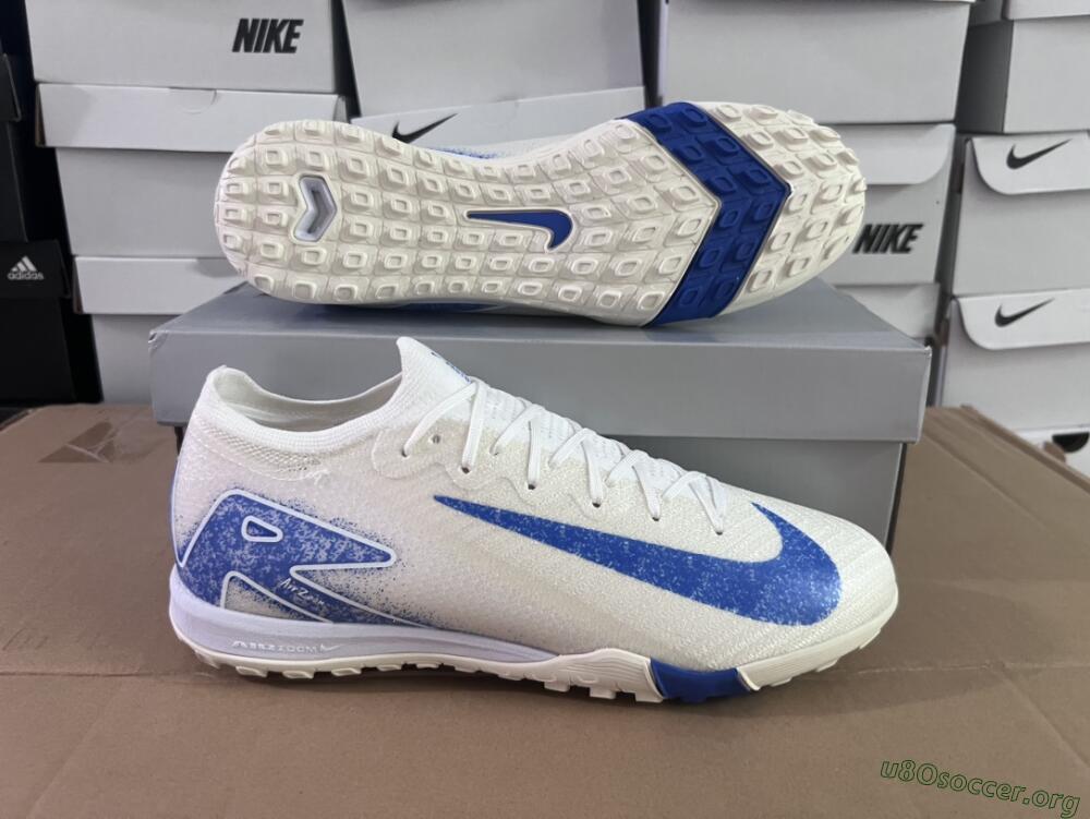 Nike Air Zoom Mercurial Vapor 16 Elite TF Football Shoes - Beige/Blue