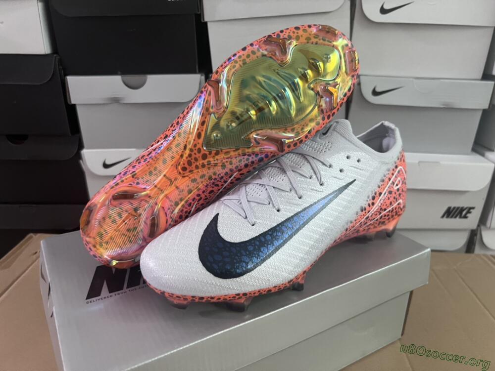 Nike Air Zoom Mercurial Vapor 16 Elite FG Football Boots - Grey/Black/Leopard