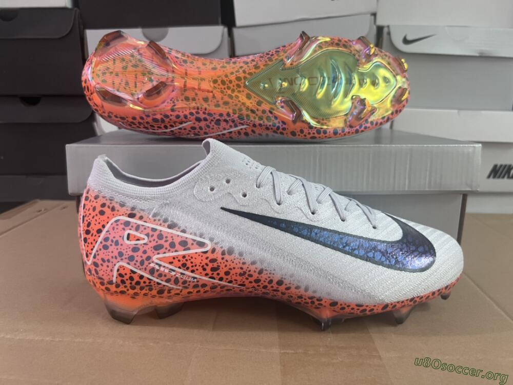 Nike Air Zoom Mercurial Vapor 16 Elite FG Football Boots - Grey/Black/Leopard