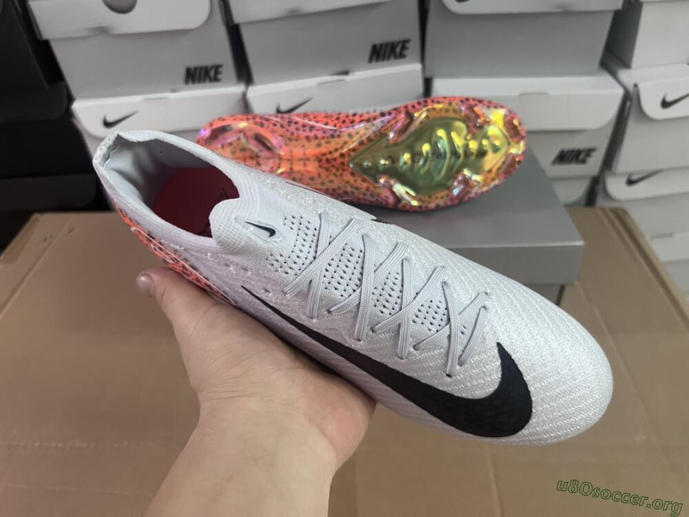 Nike Air Zoom Mercurial Vapor 16 Elite FG Football Boots - Grey/Black/Leopard