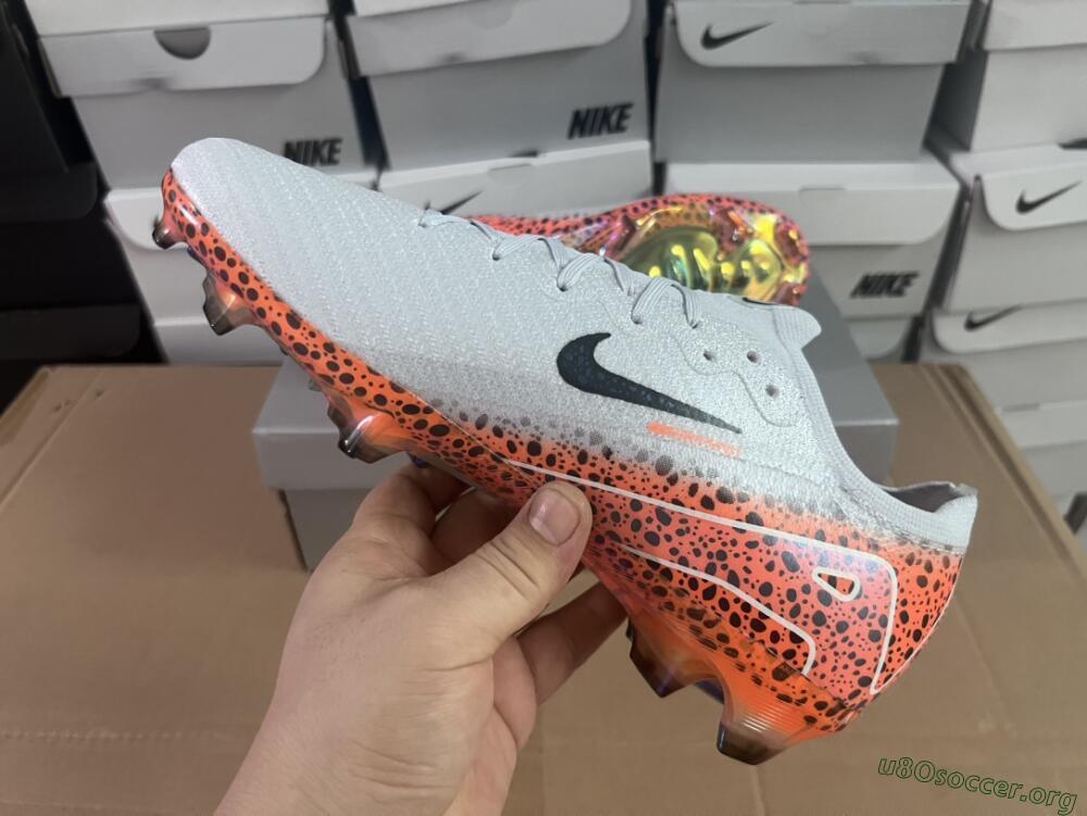 Nike Air Zoom Mercurial Vapor 16 Elite FG Football Boots - Grey/Black/Leopard
