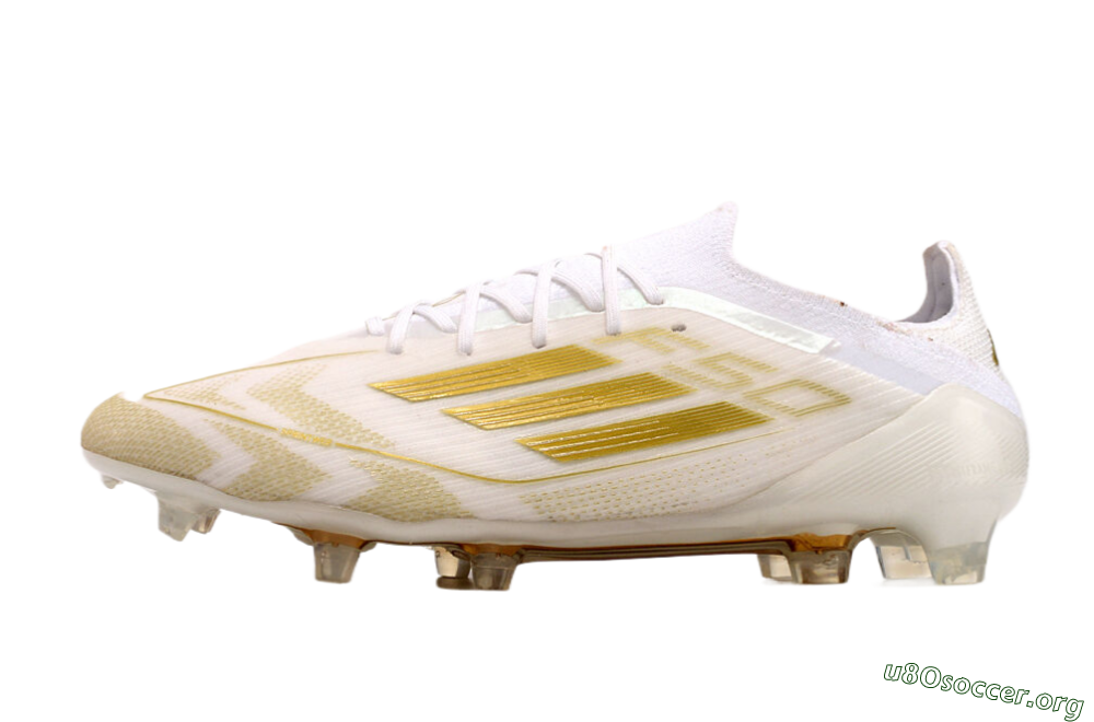 Adidas F50 Elite FG Football Boots - White/Gold 3