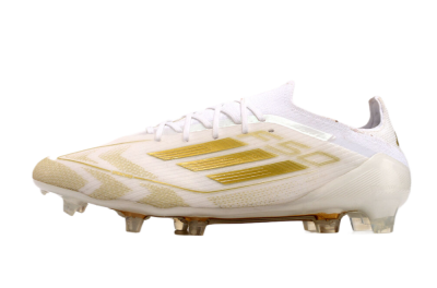 Adidas F50 Elite FG Football Boots - White/Gold