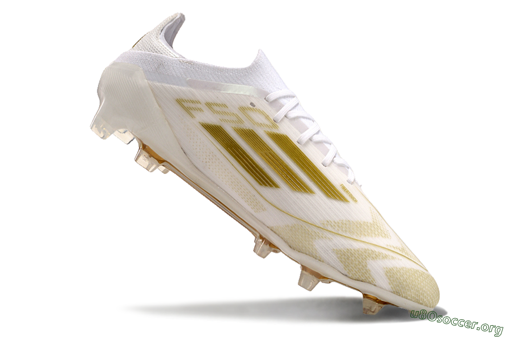 Adidas F50 Elite FG Football Boots - White/Gold 4