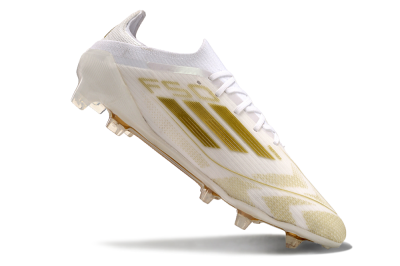 Adidas F50 Elite FG Football Boots - White/Gold