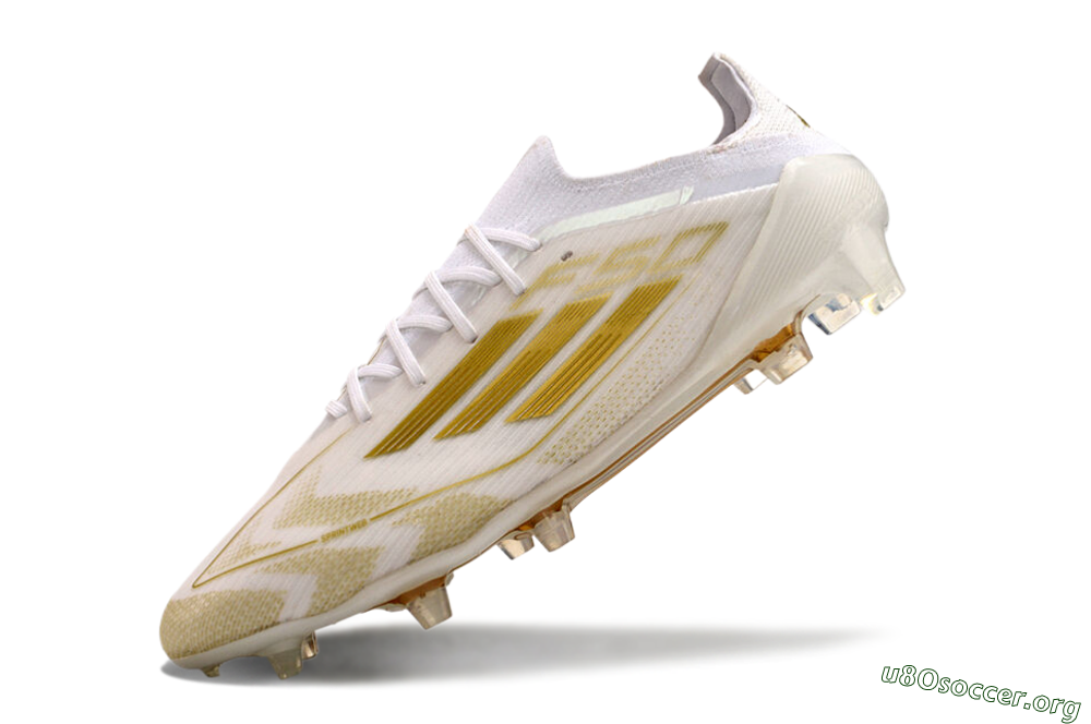Adidas F50 Elite FG Football Boots - White/Gold 5