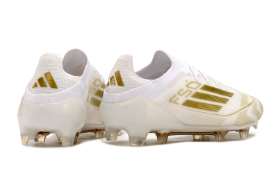 Adidas F50 Elite FG Football Boots - White/Gold