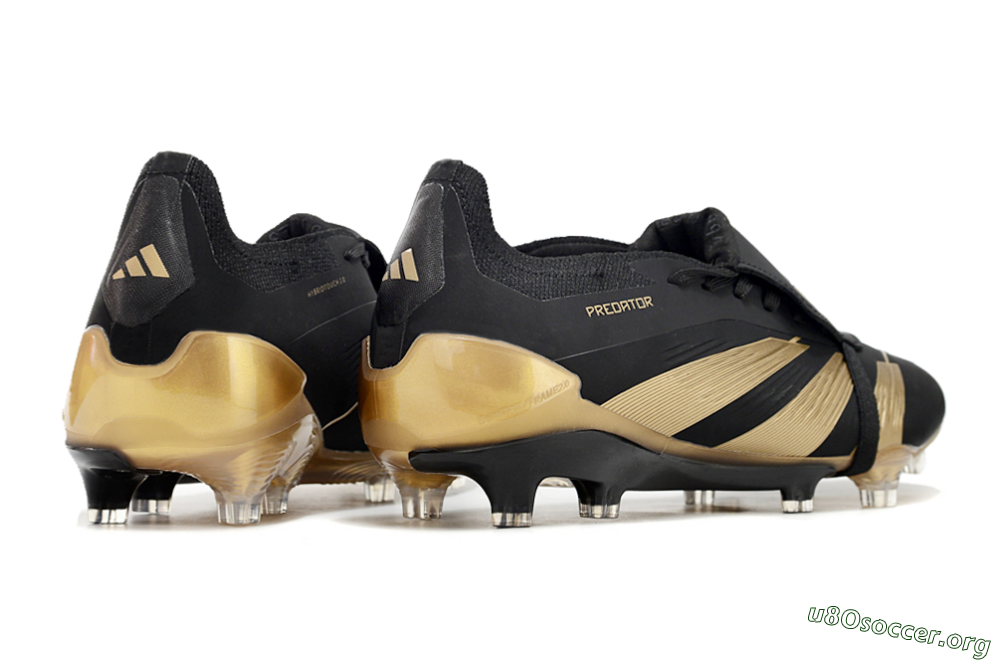 Adidas Predator Elite Tongue FG Football Boots - Black/Gold 6