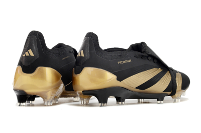 Adidas Predator Elite Tongue FG Football Boots - Black/Gold