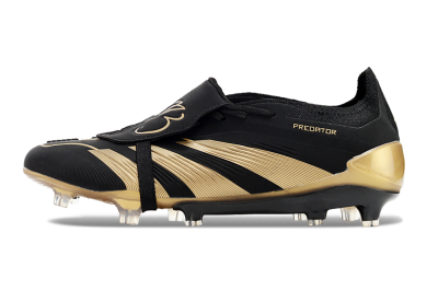 Adidas Predator Elite Tongue FG Football Boots - Black/Gold