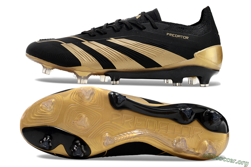 Adidas Predator Elite Accuracy FG Football Boots - Black/Gold 1