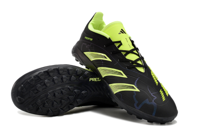 Adidas Predator 24 Elite TF Football Shoes - Black/Yellow/Grey