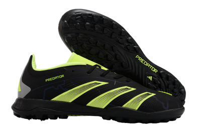 Adidas Predator 24 Elite TF Football Shoes - Black/Yellow/Grey