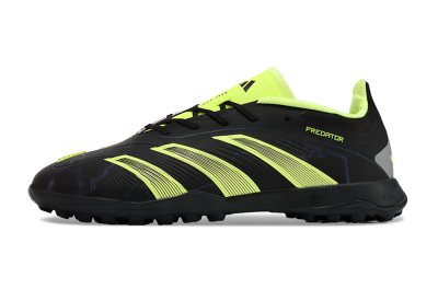 Adidas Predator 24 Elite TF Football Shoes - Black/Yellow/Grey