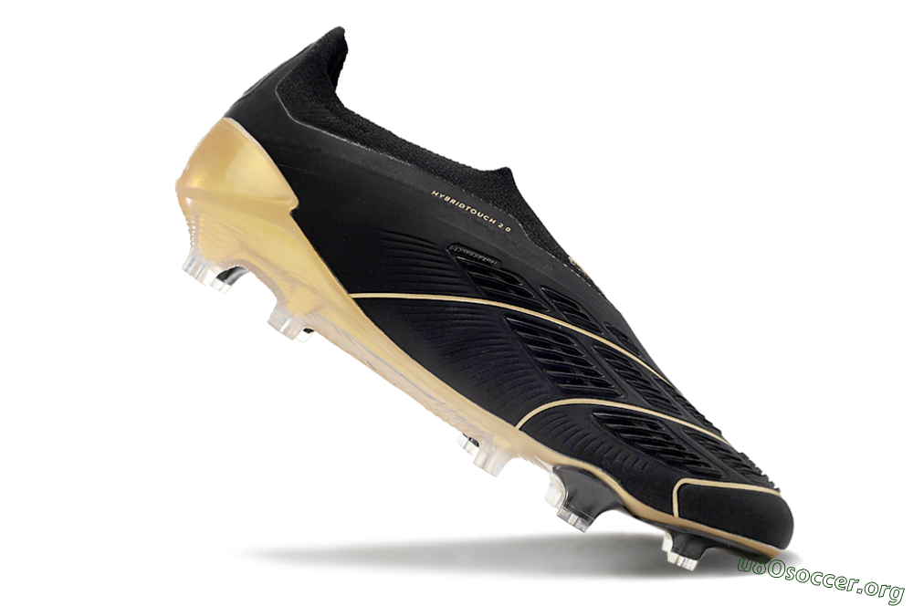 Adidas Predator Accuracy+ Laceless FG Football Boots - Black/Gold 4