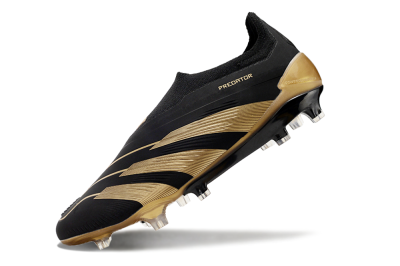 Adidas Predator Accuracy+ Laceless FG Football Boots - Black/Gold