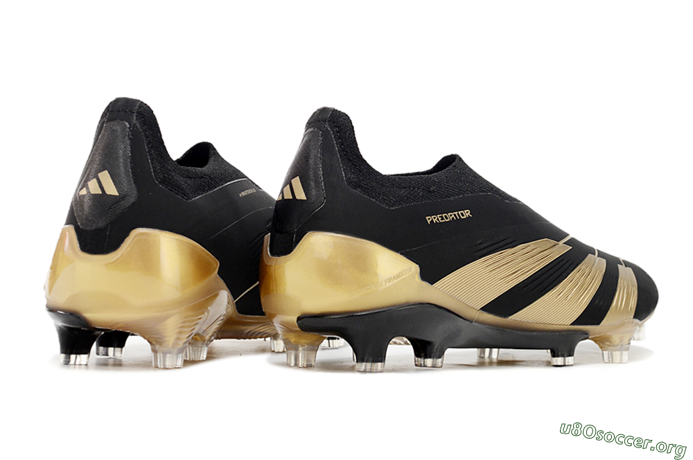 Adidas Predator Accuracy+ Laceless FG Football Boots - Black/Gold 6